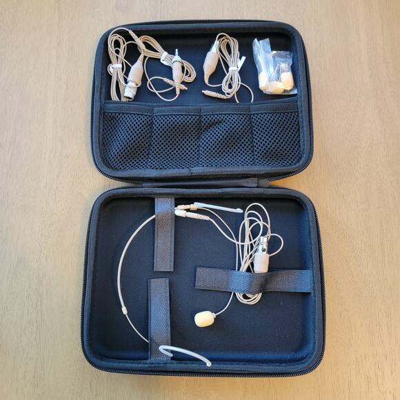 Samson Wireless Mic Microphone Headset Earpiece Beige Lightweight - Picture 1 of 7